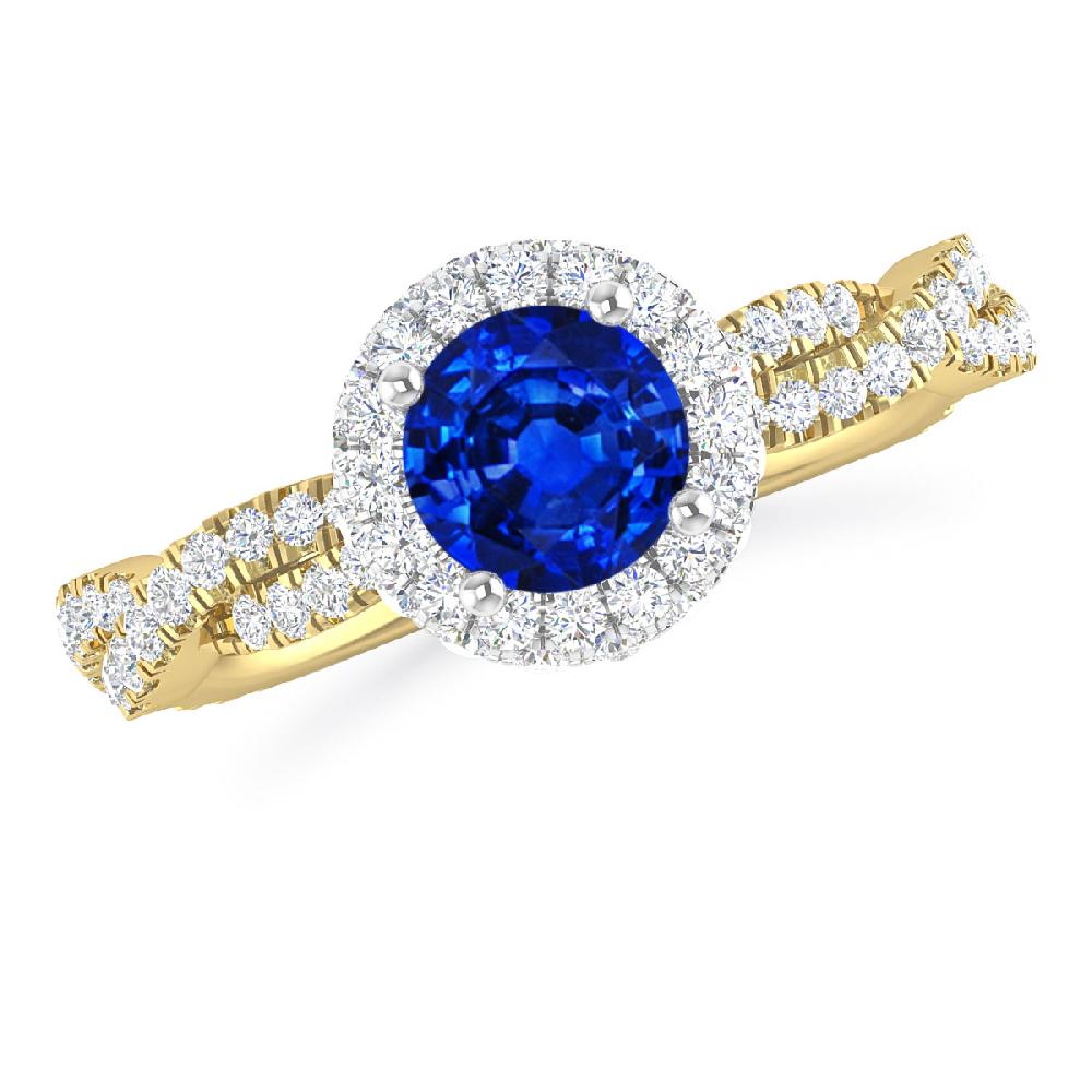 Yellow Gold - Sapphire