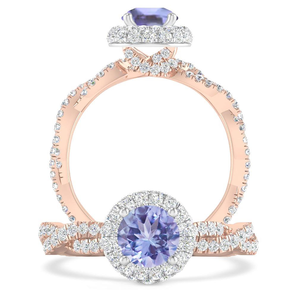 Rose Gold - Tanzanite