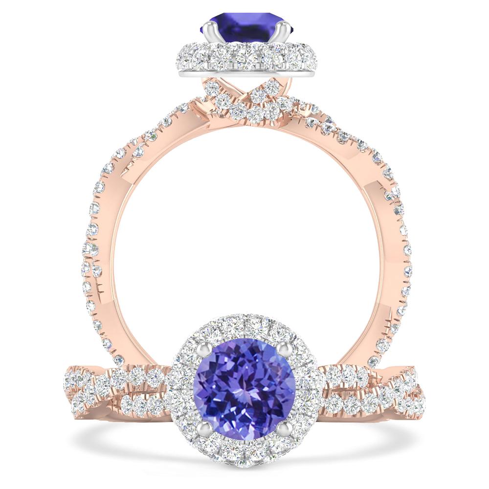 Rose Gold - Tanzanite