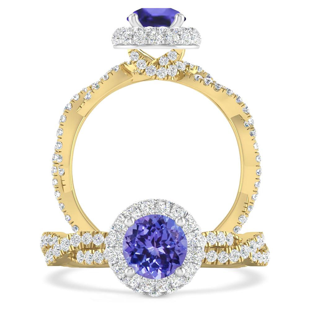 Yellow Gold - Tanzanite