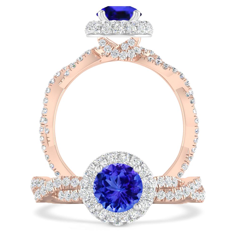 Rose Gold - Tanzanite