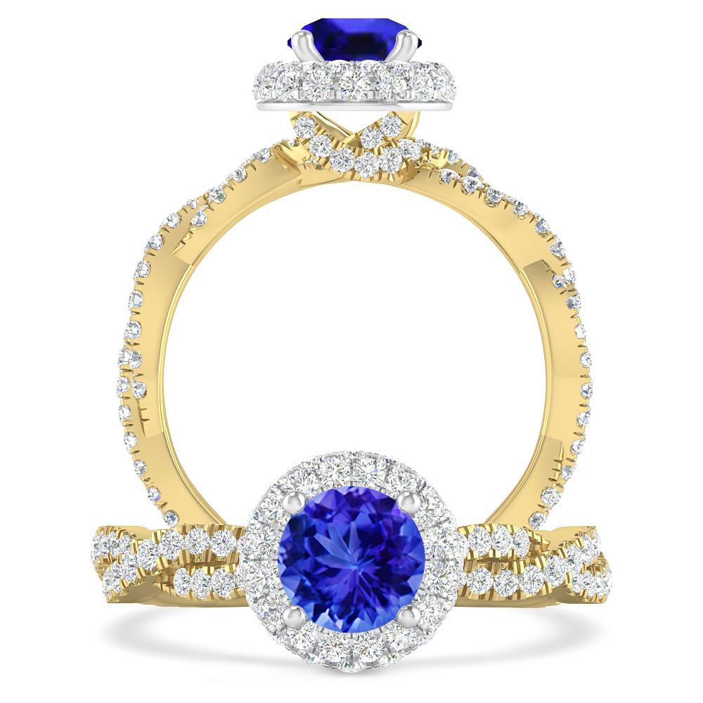 Yellow Gold - Tanzanite