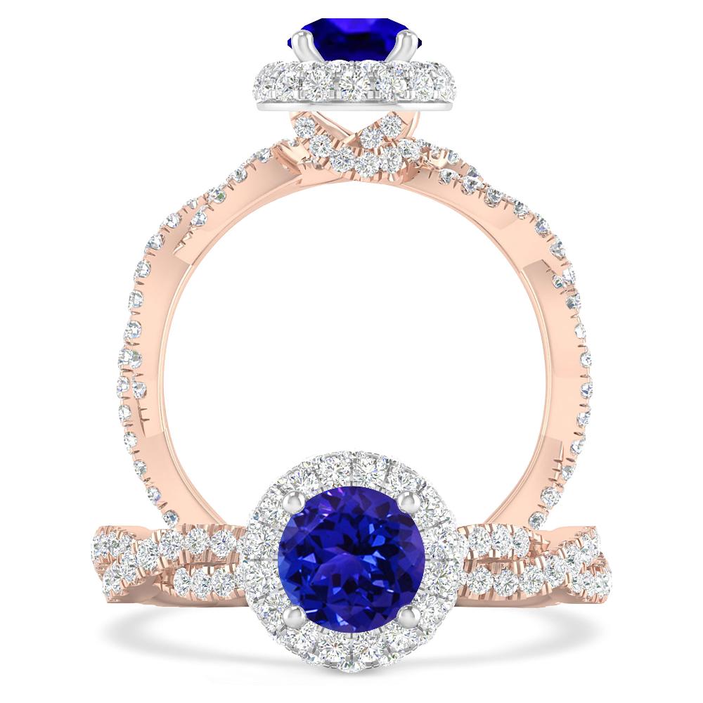 Rose Gold - Tanzanite