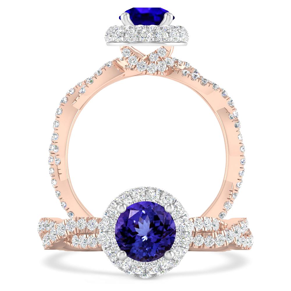 Rose Gold - Tanzanite