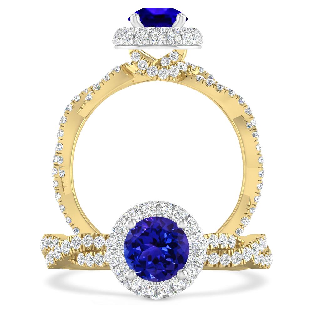 Yellow Gold - Tanzanite