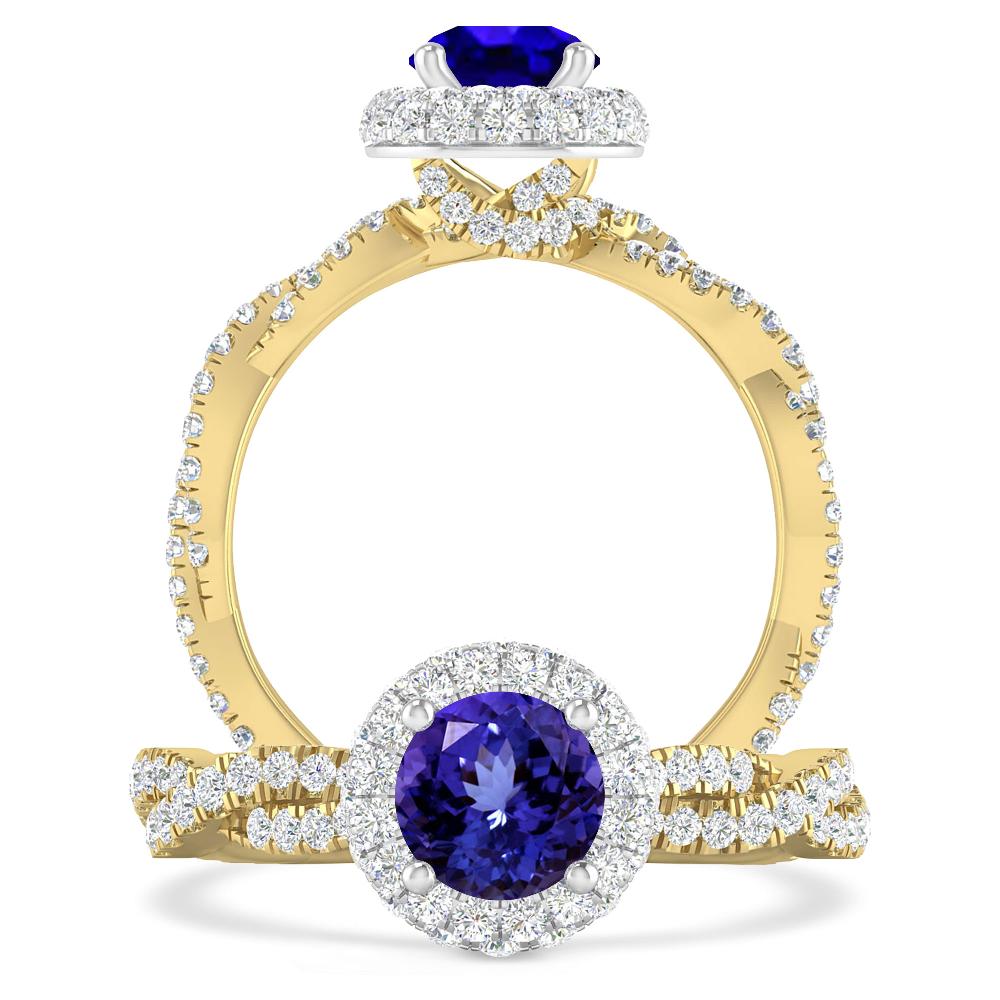 Yellow Gold - Tanzanite