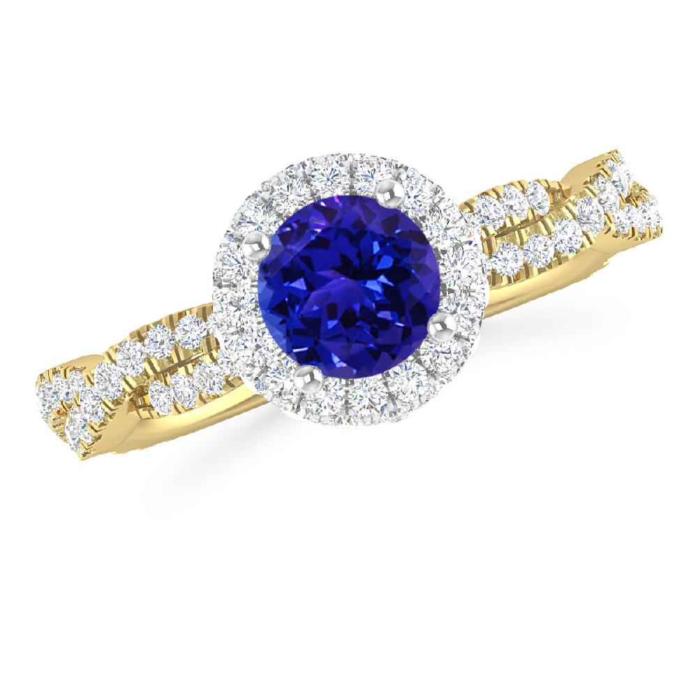 Yellow Gold - Tanzanite