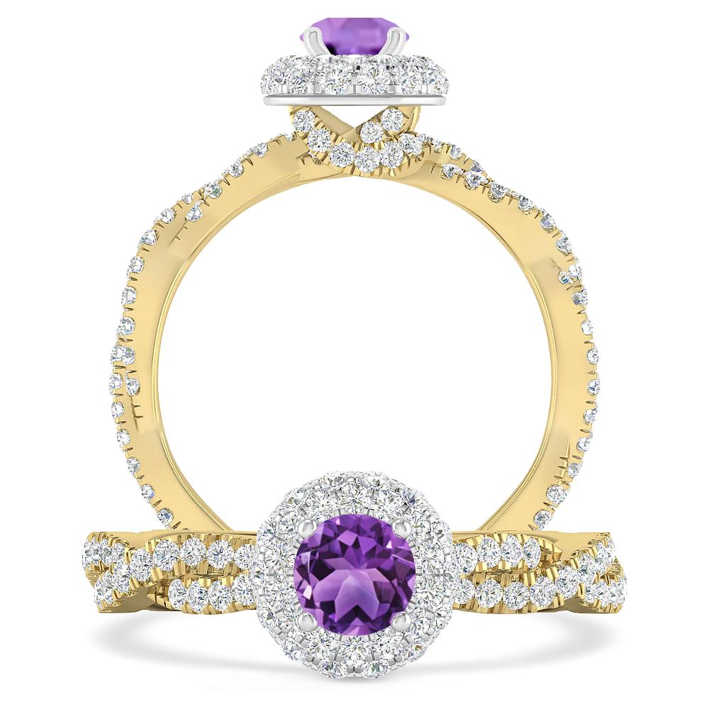 Yellow Gold - Amethyst