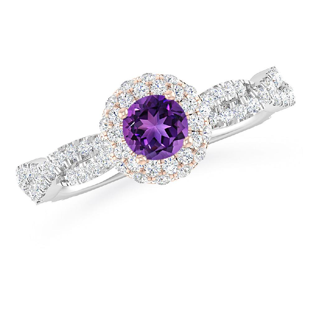 White Gold - Amethyst