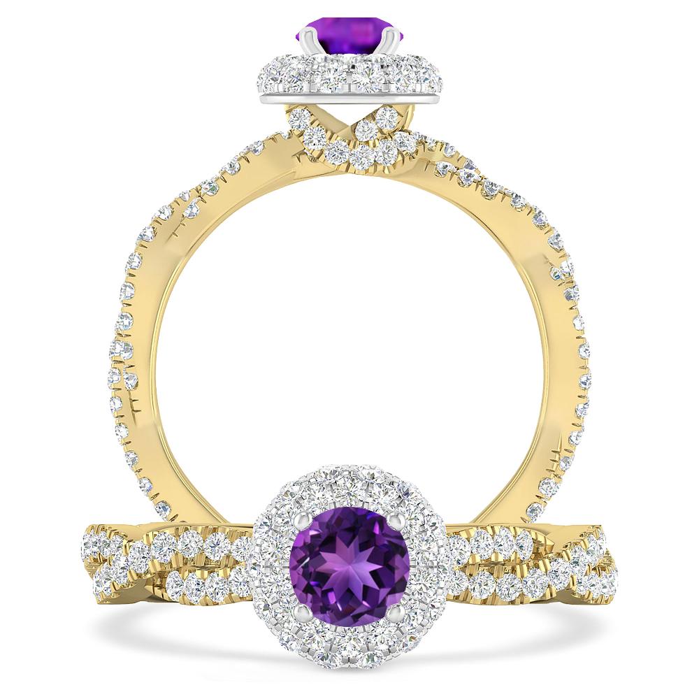 Yellow Gold - Amethyst