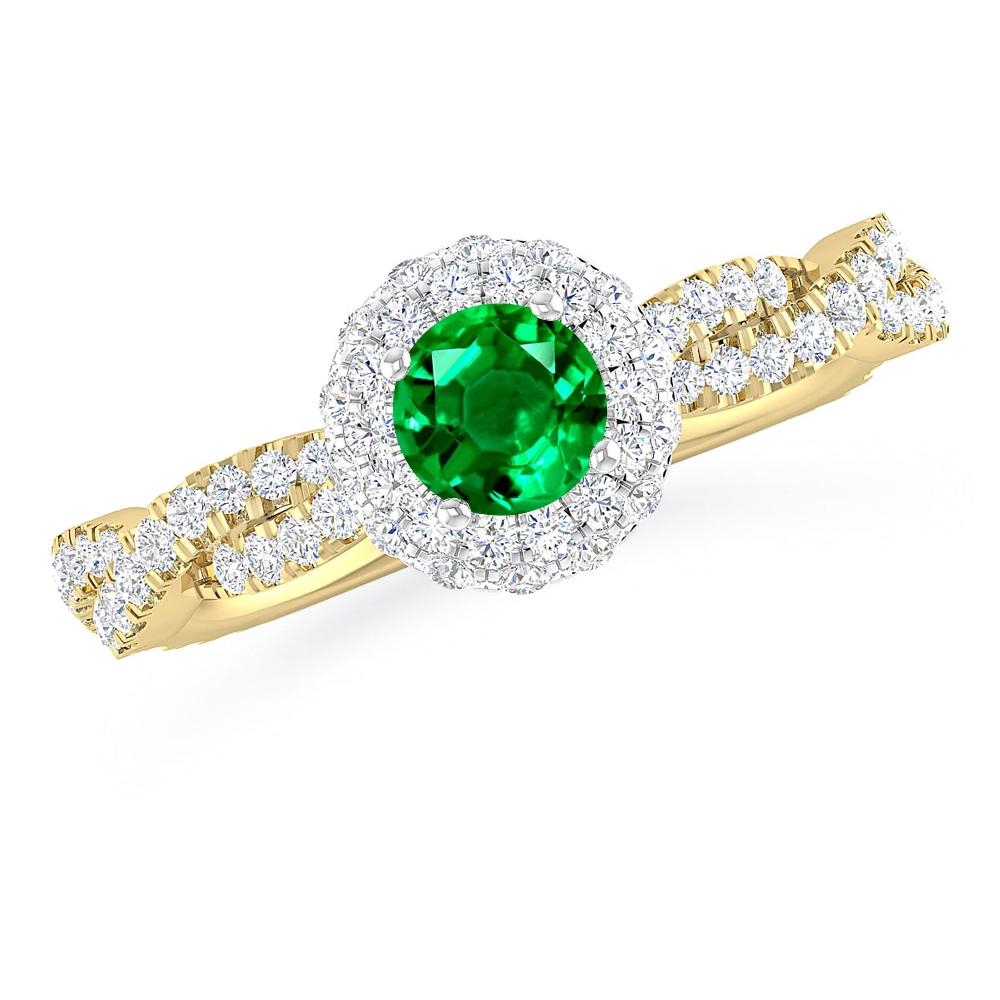 Yellow Gold - Emerald