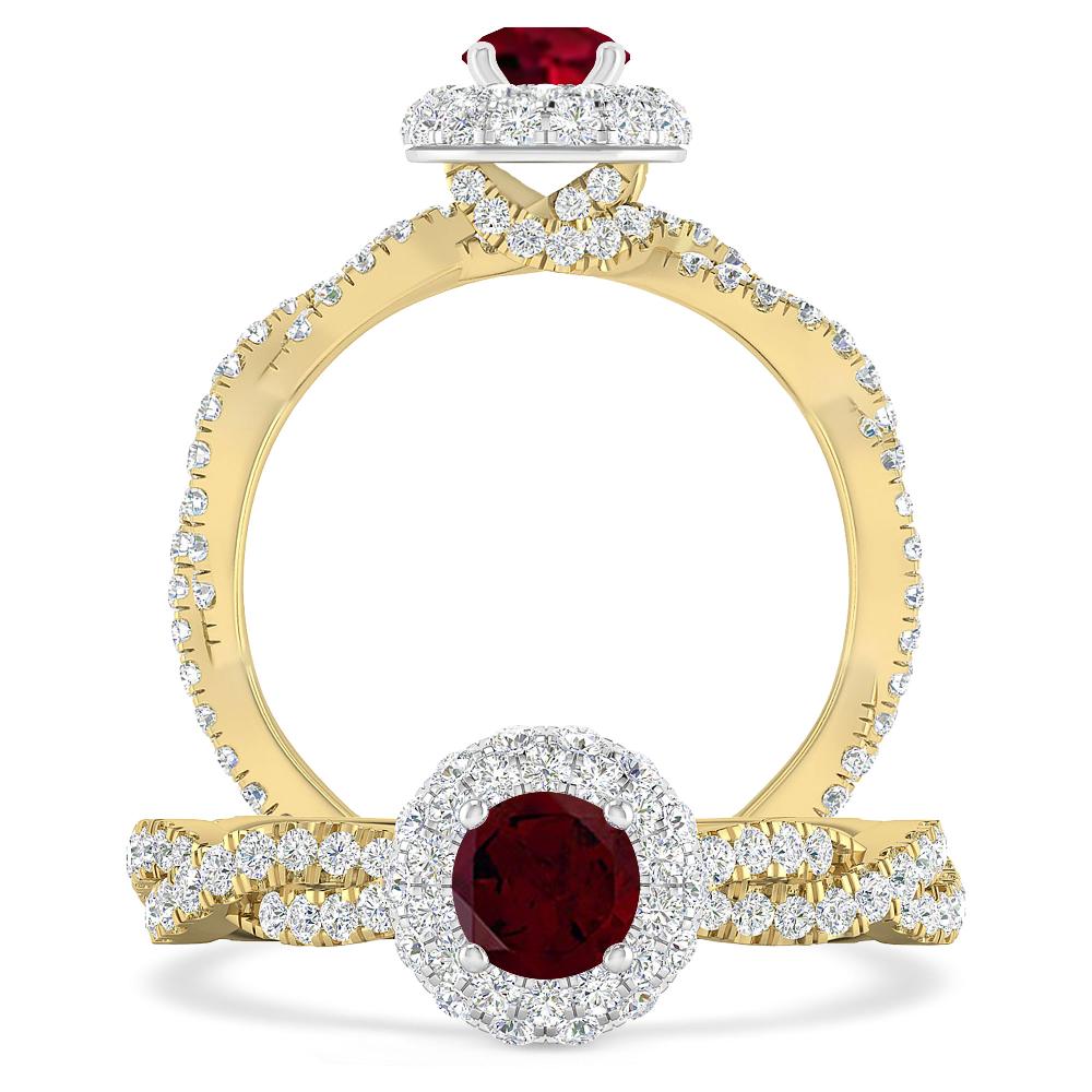 Yellow Gold - Garnet