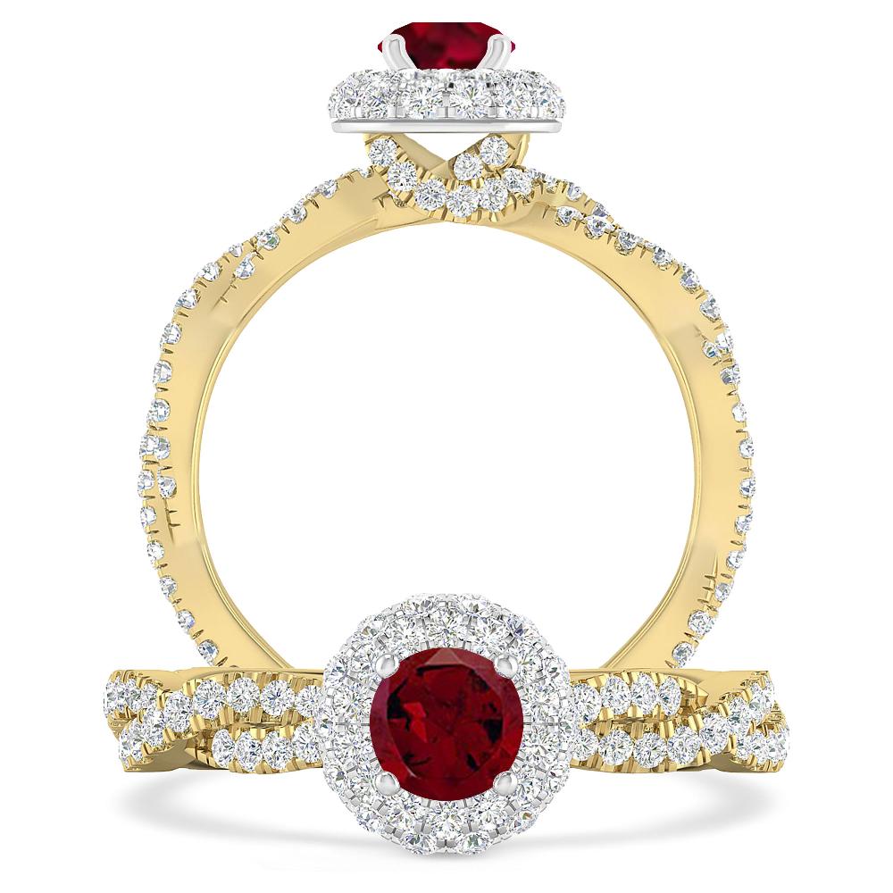 Yellow Gold - Garnet