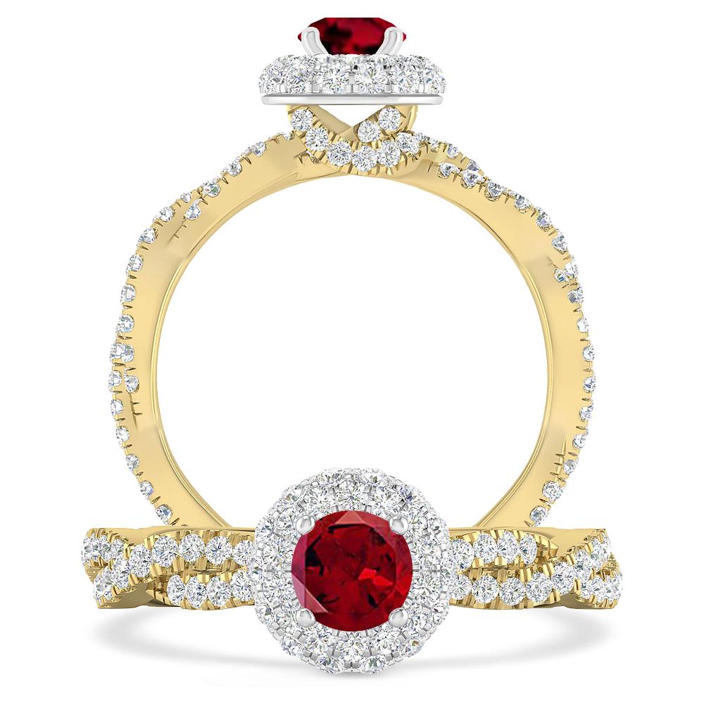 Yellow Gold - Garnet