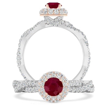 White Gold - Ruby