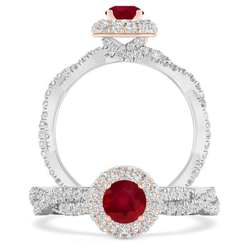 White Gold - Ruby