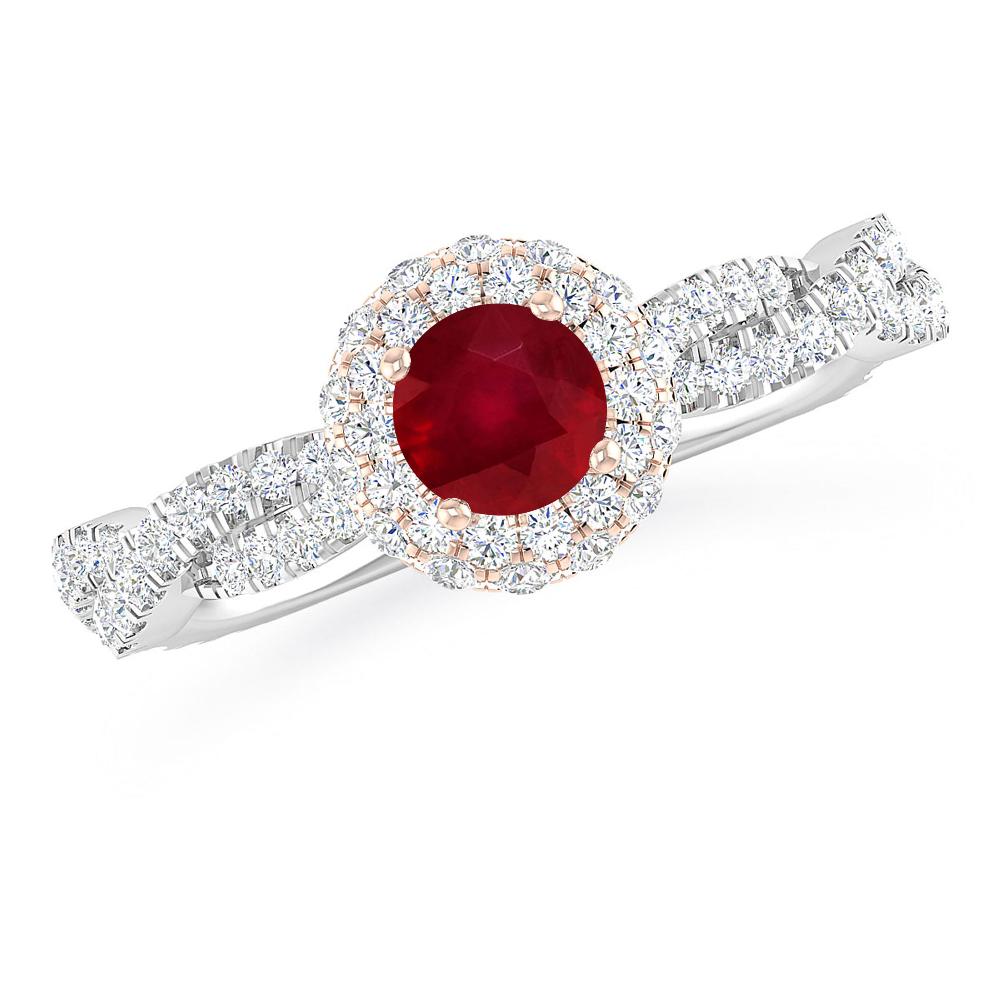 White Gold - Ruby