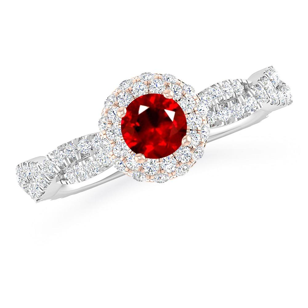 White Gold - Ruby