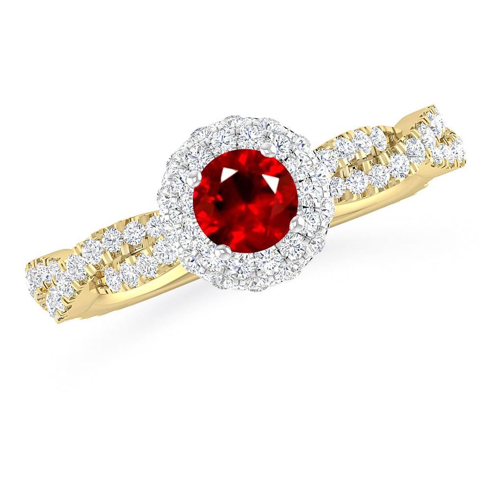 Yellow Gold - Ruby