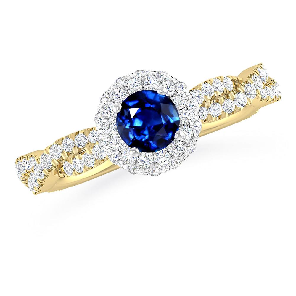 Yellow Gold - Sapphire