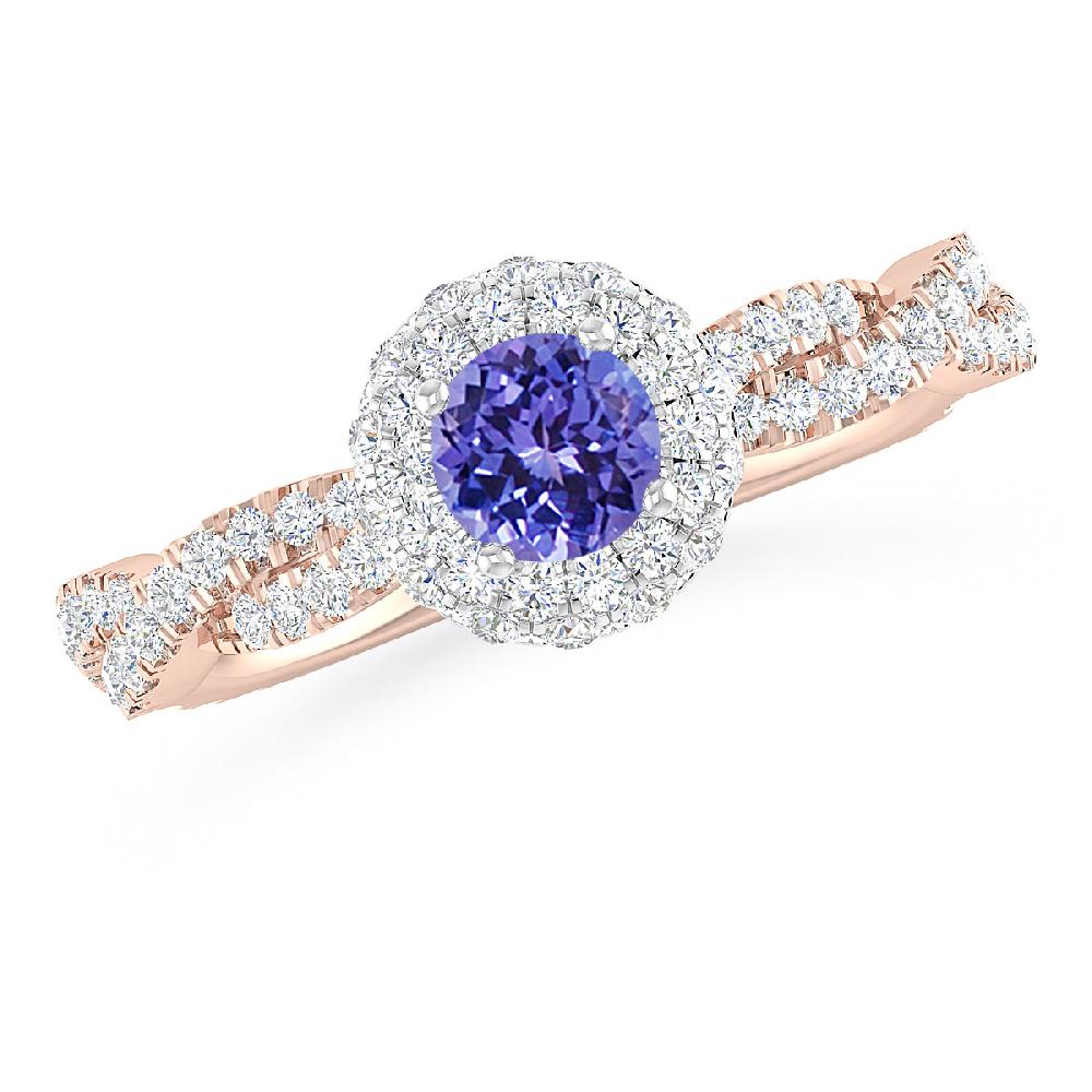 Rose Gold - Tanzanite