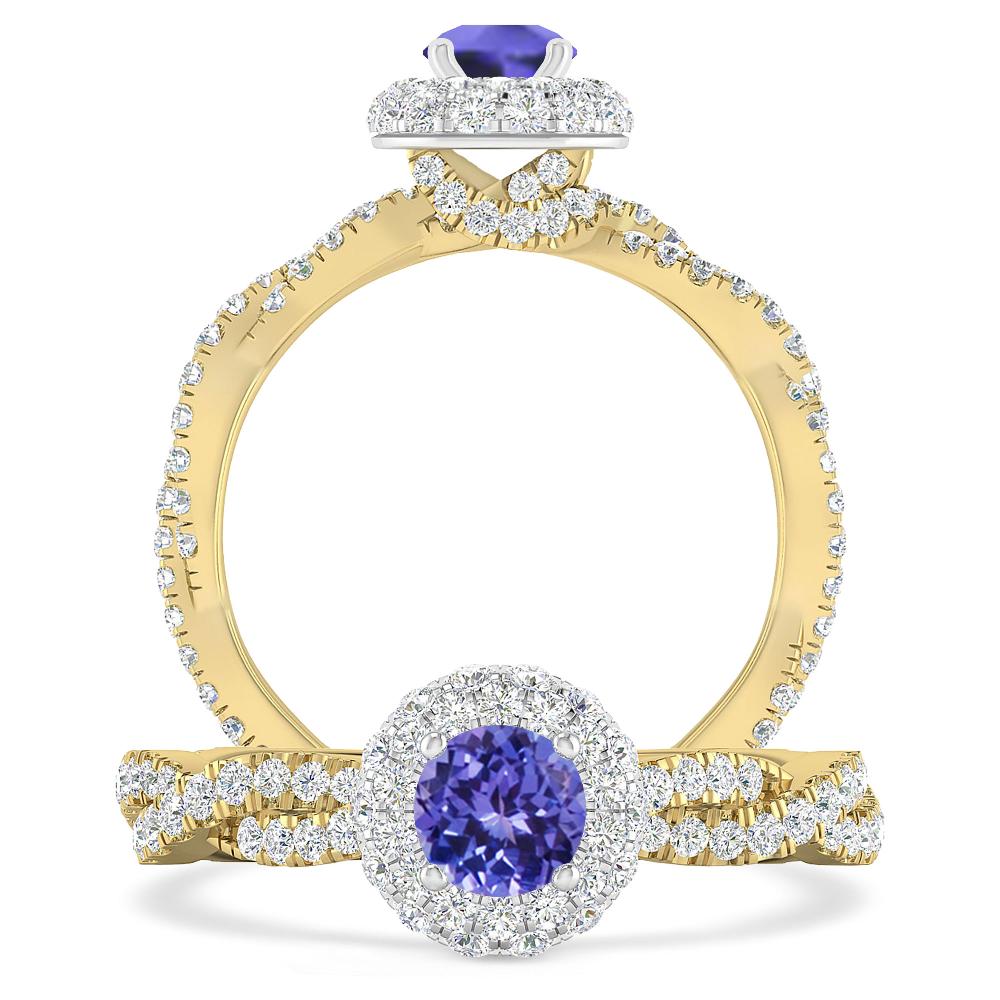 Yellow Gold - Tanzanite