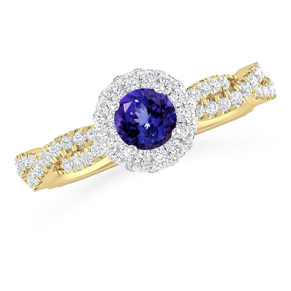 Yellow Gold - Tanzanite