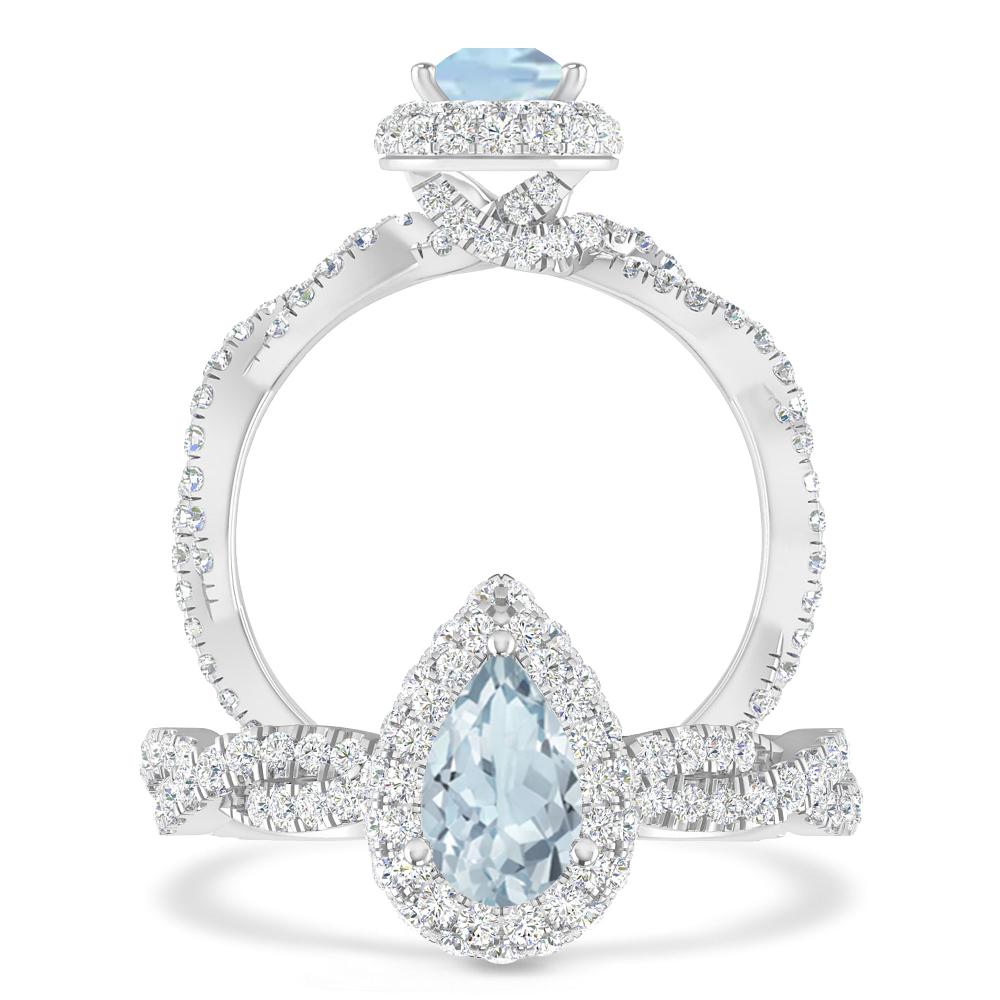 White Gold - Aquamarine