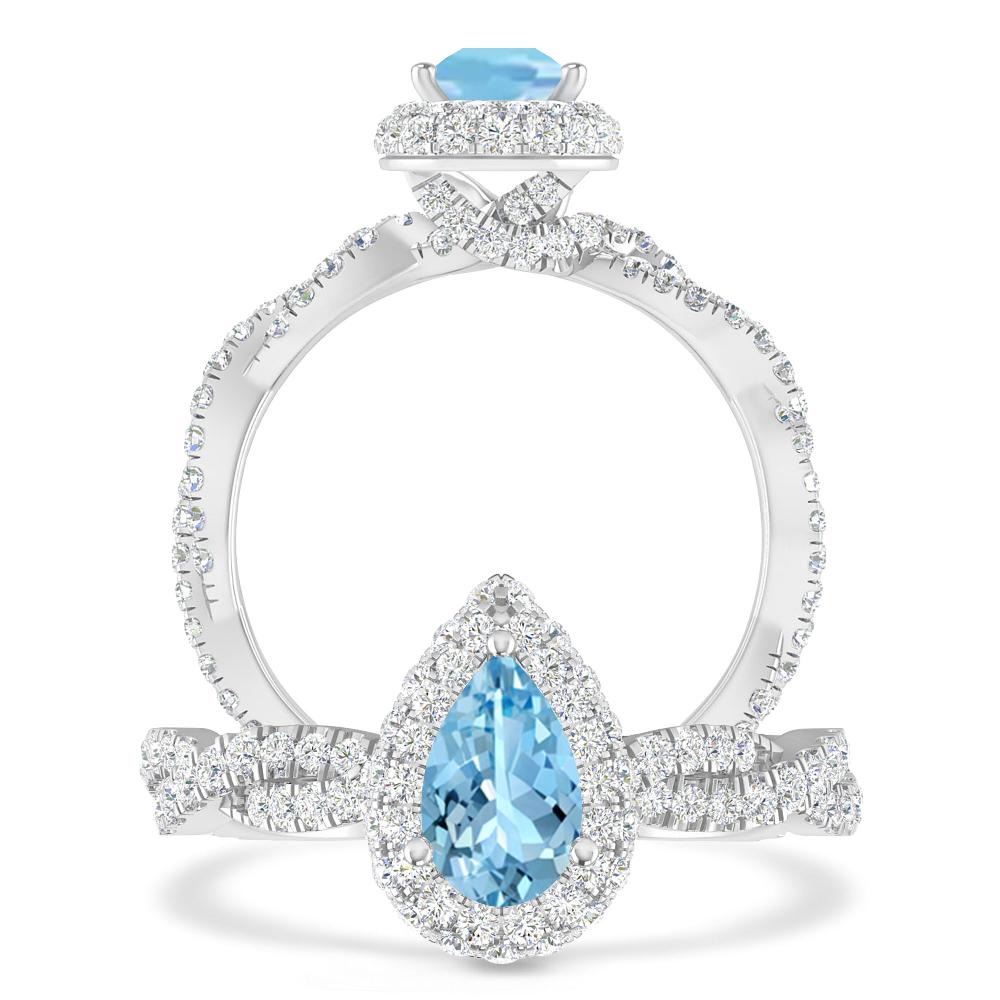 White Gold - Aquamarine