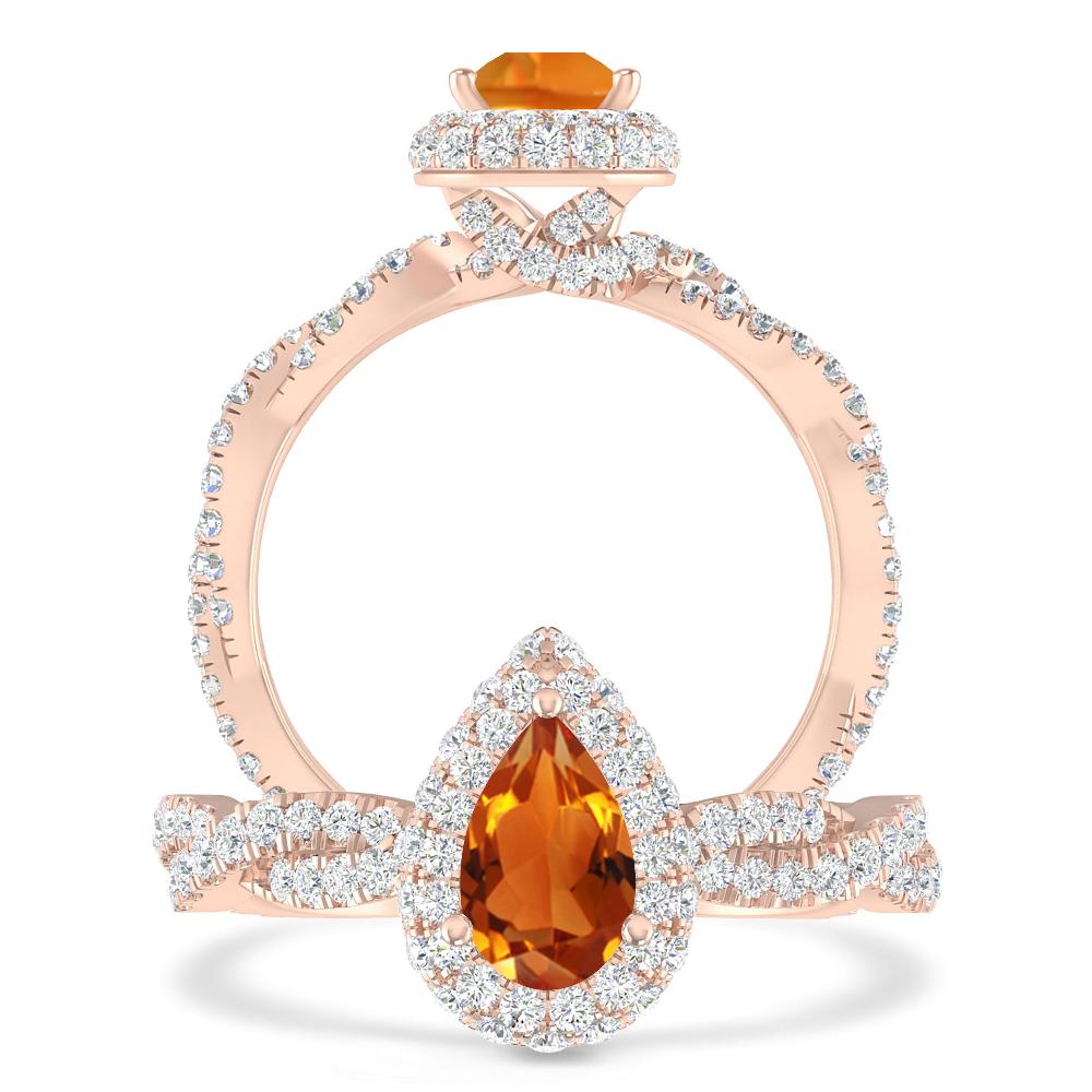 Rose Gold - Citrine