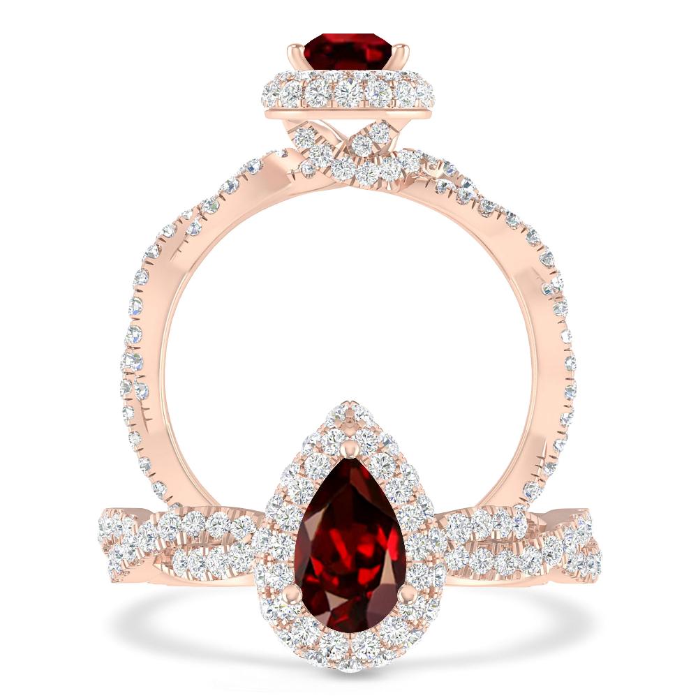 Rose Gold - Garnet