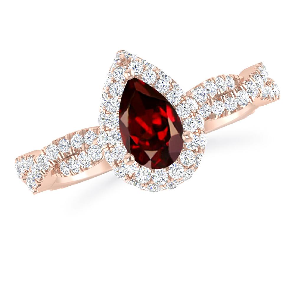 Rose Gold - Garnet