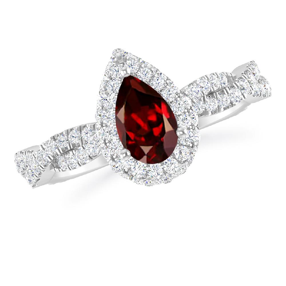 White Gold - Garnet