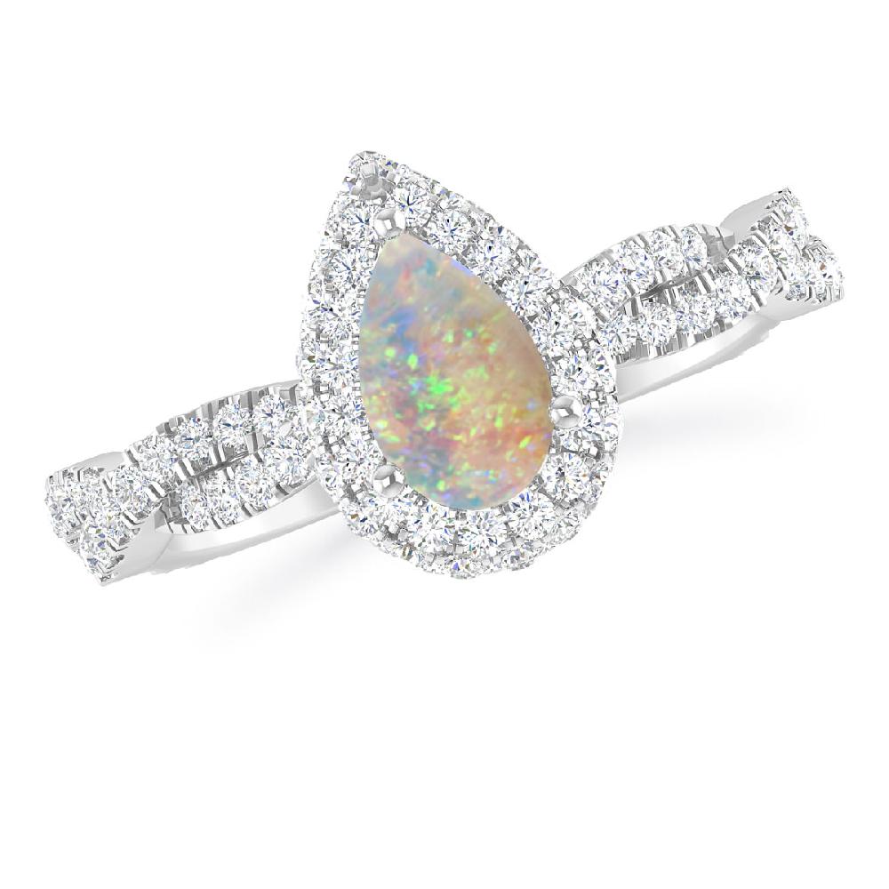 White Gold - Opal