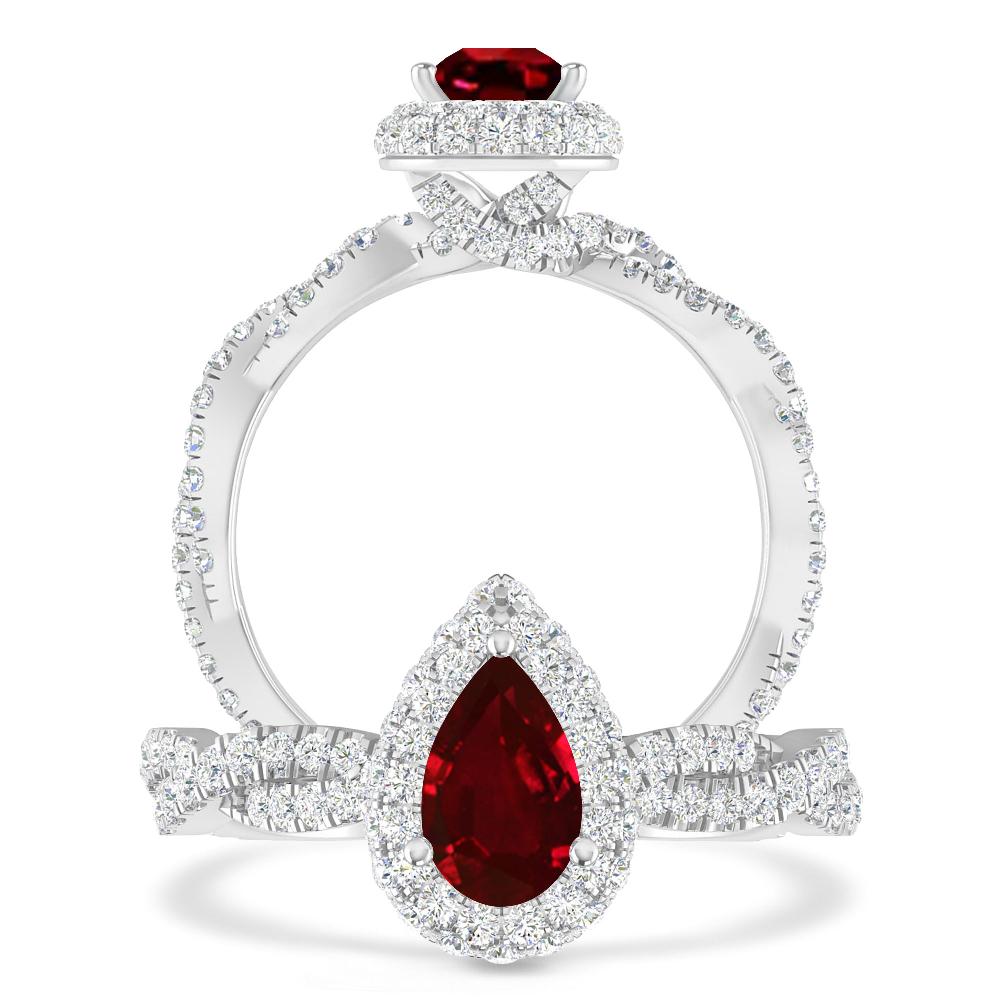 White Gold - Ruby