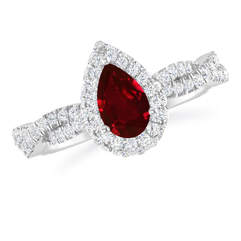 White Gold - Ruby