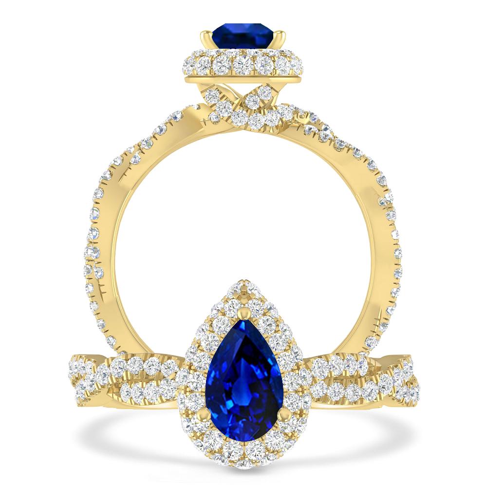 Yellow Gold - Sapphire