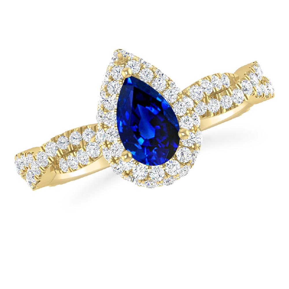 Yellow Gold - Sapphire