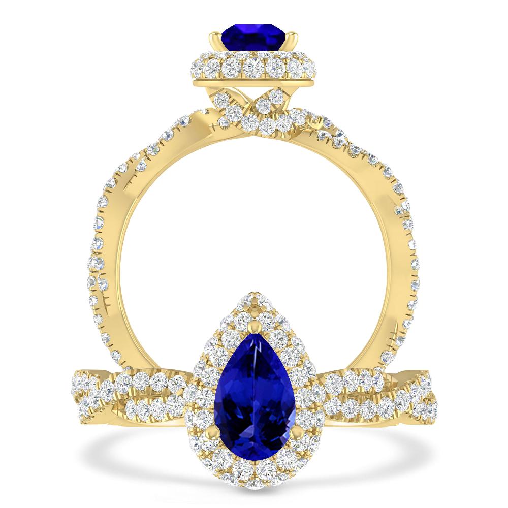 Yellow Gold - Tanzanite