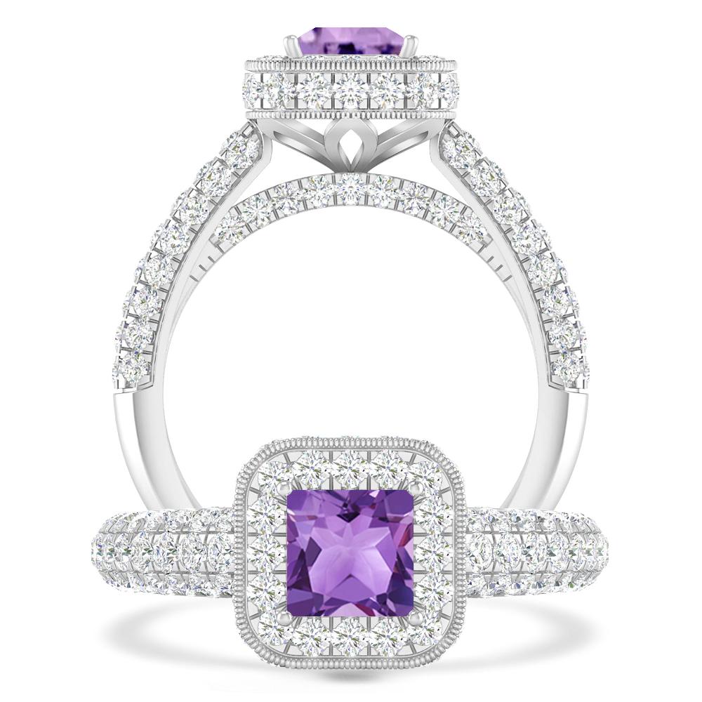 White Gold - Amethyst