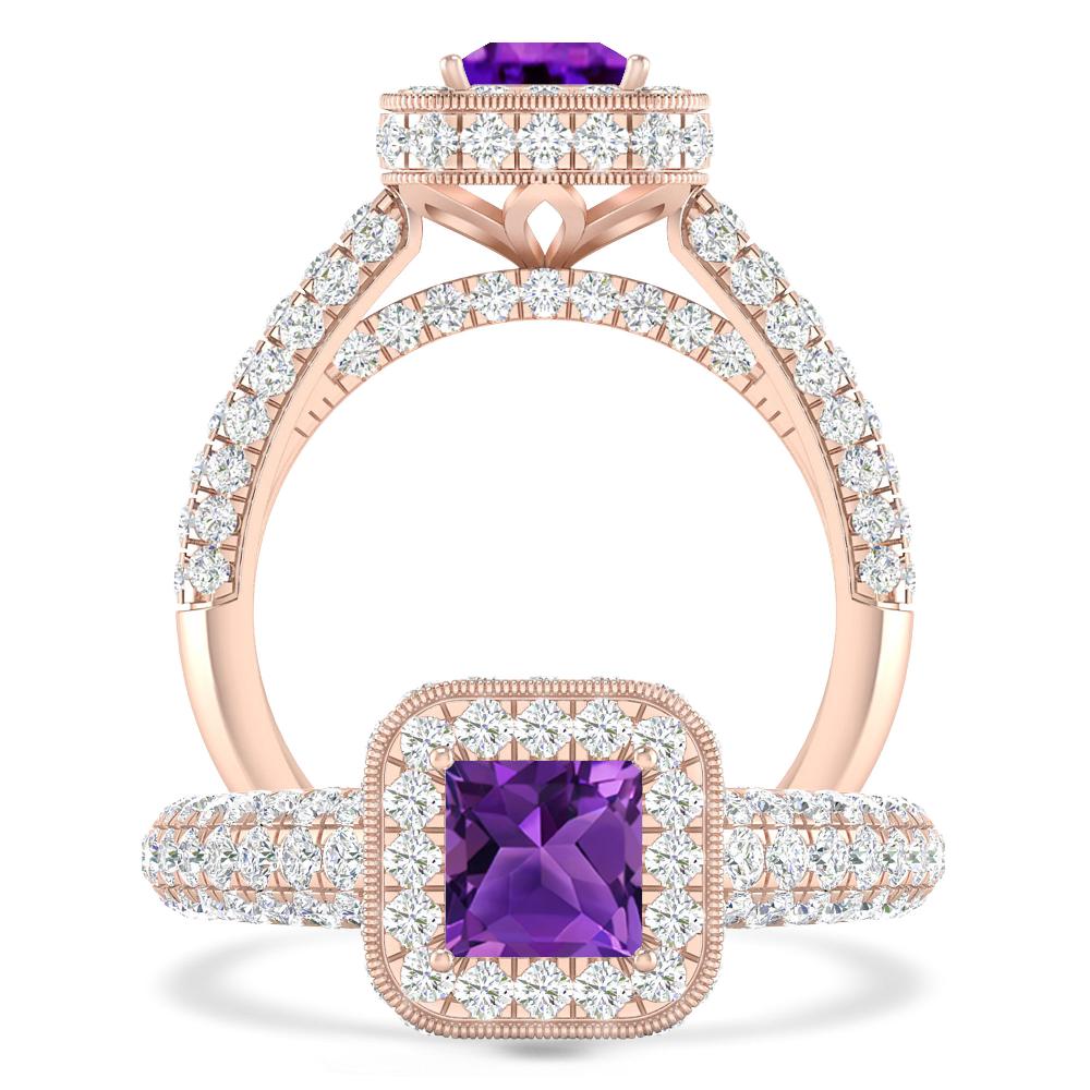 Rose Gold - Amethyst