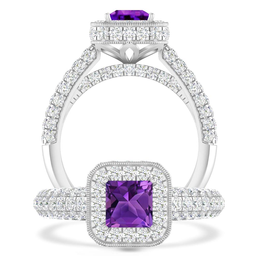 White Gold - Amethyst