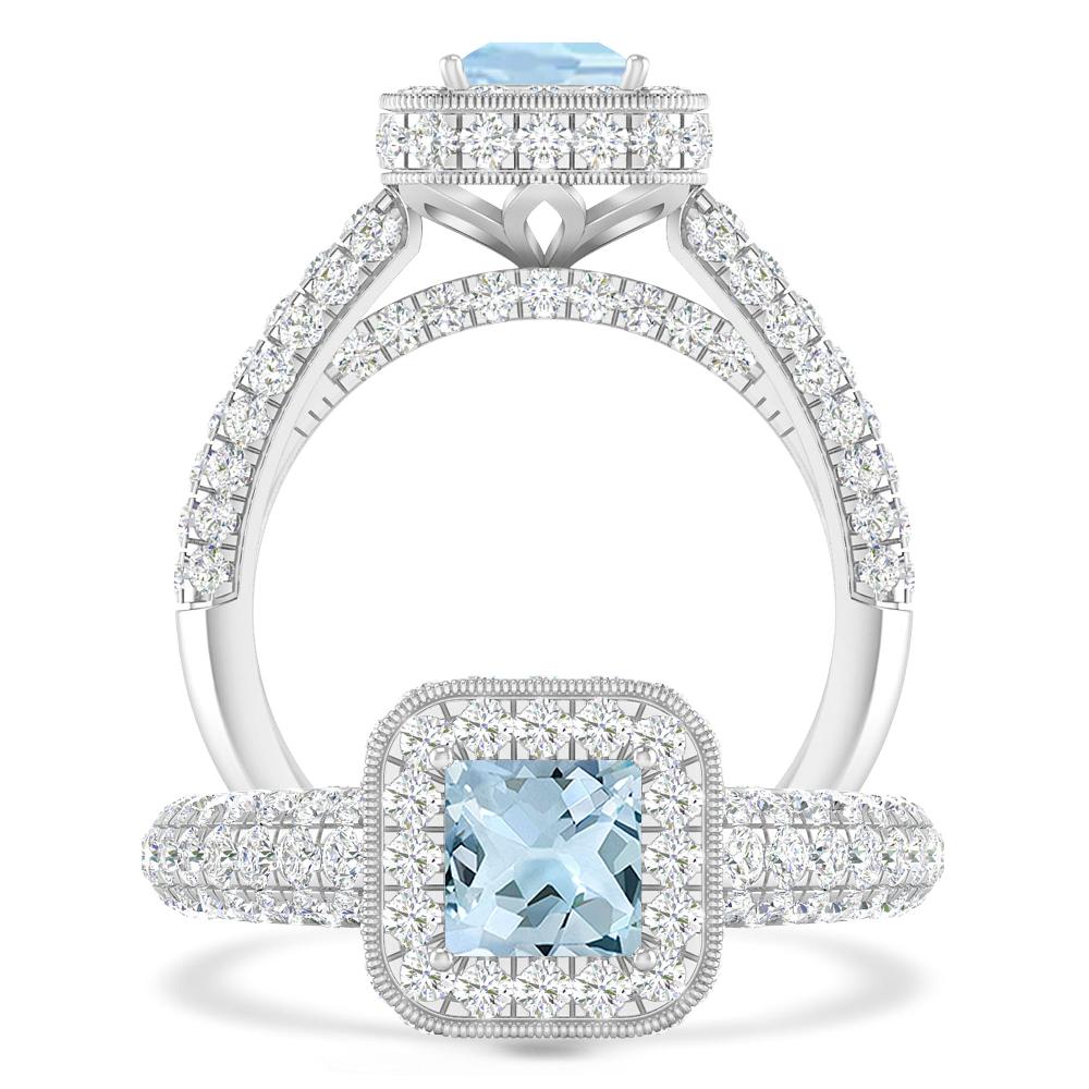 White Gold - Aquamarine