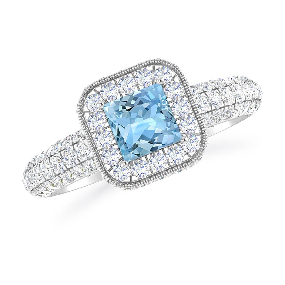 White Gold - Aquamarine