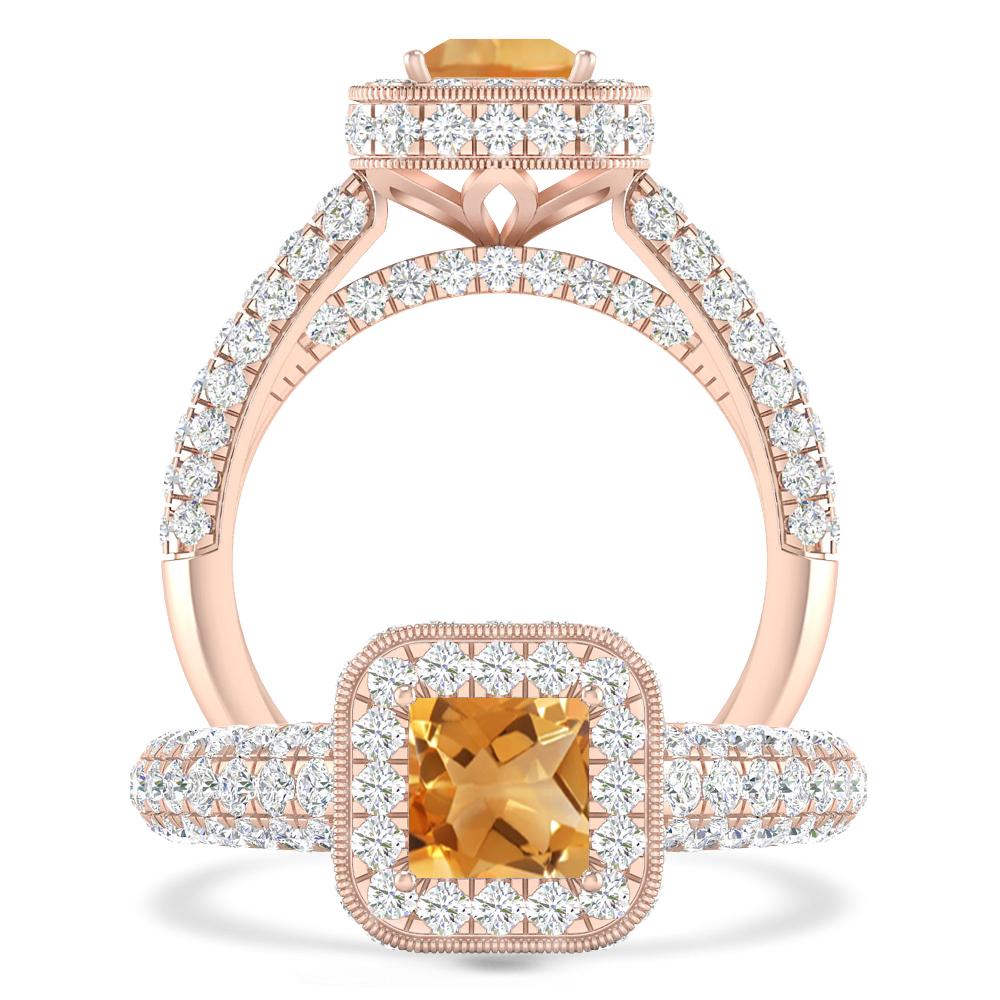 Rose Gold - Citrine