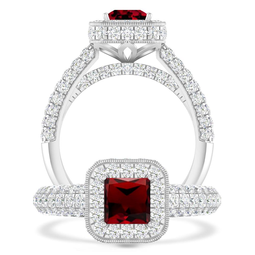 White Gold - Garnet