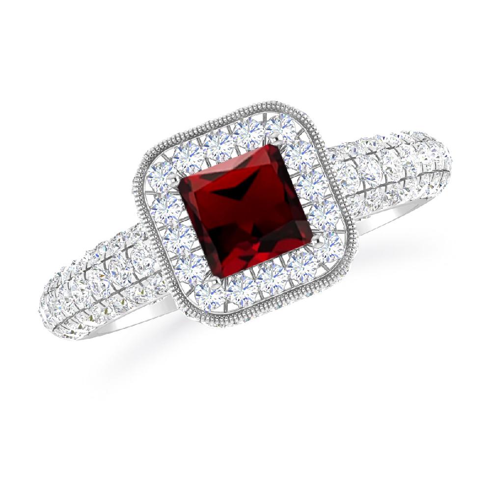 White Gold - Garnet