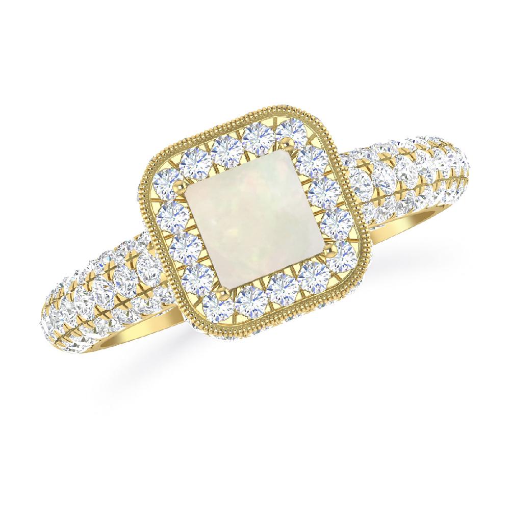 Yellow Gold - Opal