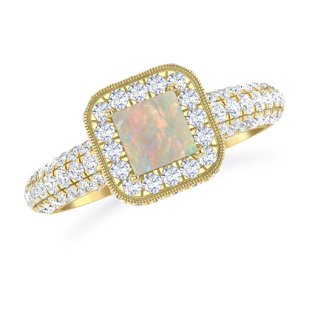 Yellow Gold - Opal