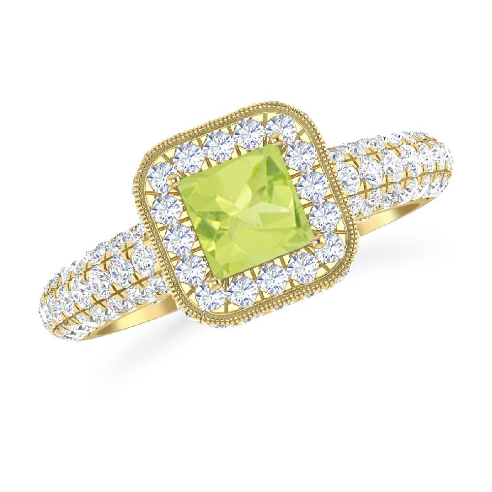 Yellow Gold - Peridot